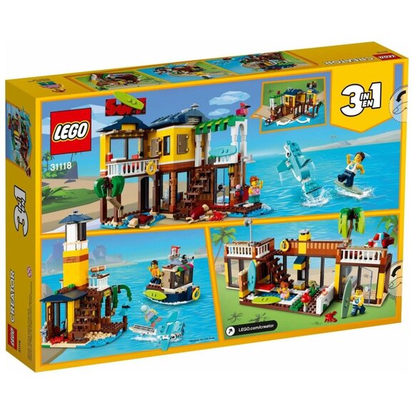 LEGO Creator 3-In-1 Surfer Beach House Set 31118 NEW/SEALED 564 pcs Retired 2021 - Picture 2 of 7